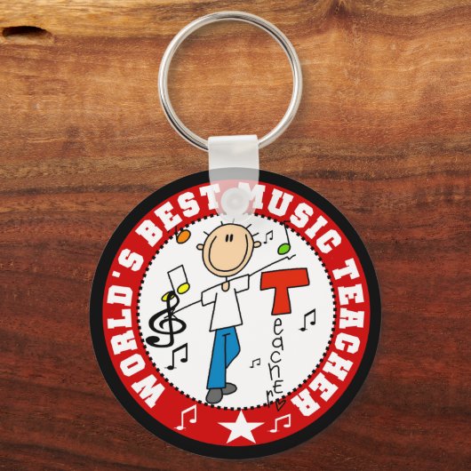 Der beste Musiklehrer der Welt Schlüsselanhänger (Vorderseite)