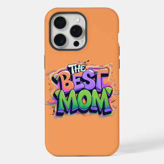 Der beste Mutter Style Graffiti iPhone Hülle (Rückseite)