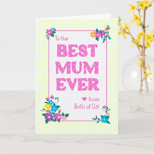 Der beste Muttertag von beiden Karten (Gelbe Blume)