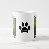 Der beste Name der Mama der Welt Paw Prints Pet Fo Jumbo-Tasse (Vorderseite)