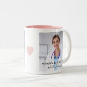 Der beste Name für das Foto eines Arztes der Welt Zweifarbige Tasse (VorderseiteRechts)