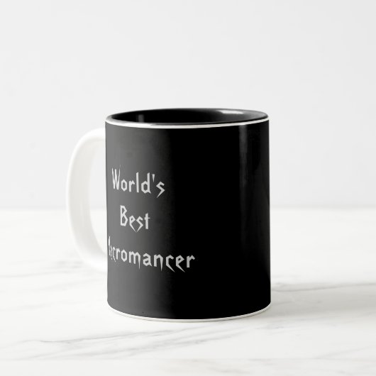 Der beste Necromancer der Welt Zweifarbige Tasse (Vorderseite Links)