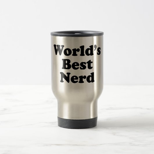 Der beste Nerd der Welt Reisebecher (Mittel)