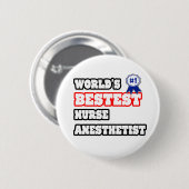 Der beste Nurseanästhetiker der Welt Button (Vorne & Hinten)