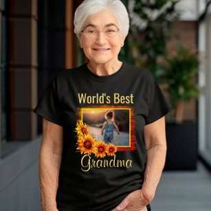 Der beste Oma-T - Shirt für Personalisiertes Foto 