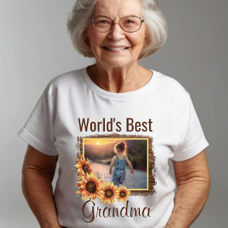 Der beste Oma-T - Shirt für Personalisiertes Foto