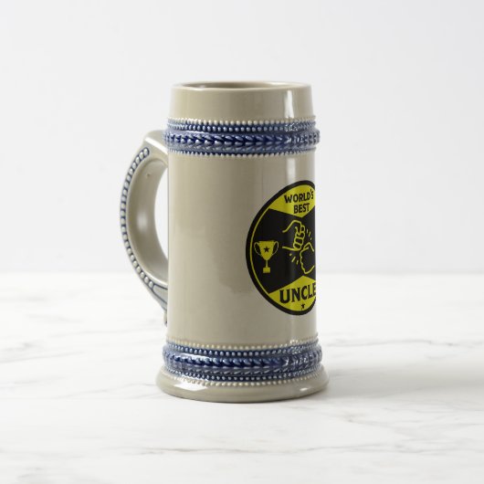 Der beste Onkel der Welt Bierglas (Vorderseite Links)