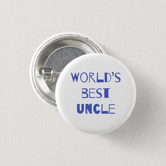 Der beste Onkel der Welt Button (Vorne & Hinten)