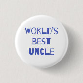 Der beste Onkel der Welt Button (Vorderseite)