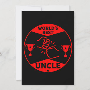 Der beste Onkel der Welt Feiertagskarte