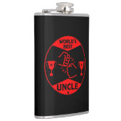 Der beste Onkel der Welt Flachmann (Rechts)