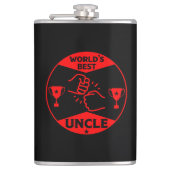 Der beste Onkel der Welt Flachmann (Vorderseite)