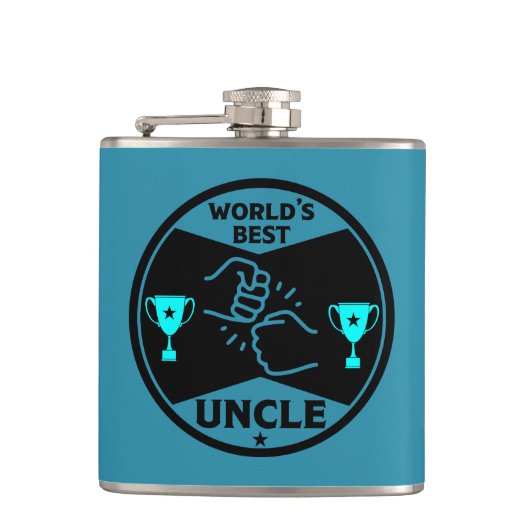 Der beste Onkel der Welt Flachmann (Vorderseite)