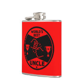 Der beste Onkel der Welt Flachmann (Links)