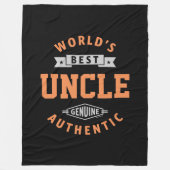 Der beste Onkel der Welt Fleecedecke (Vorderseite)