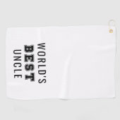 Der beste Onkel der Welt Golfhandtuch (Horizontal)
