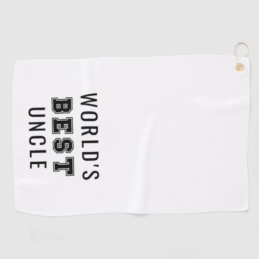Der beste Onkel der Welt Golfhandtuch (Horizontal)