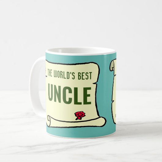 Der beste Onkel der Welt. Kaffeetasse (Vorderseite Links)