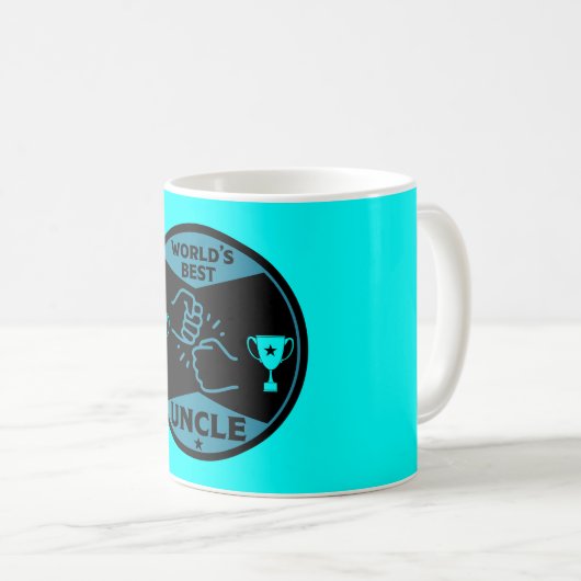 Der beste Onkel der Welt Kaffeetasse (VorderseiteRechts)