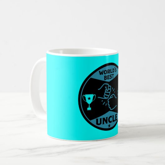 Der beste Onkel der Welt Kaffeetasse (Vorderseite Links)
