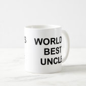 Der beste Onkel der Welt Kaffeetasse (VorderseiteRechts)