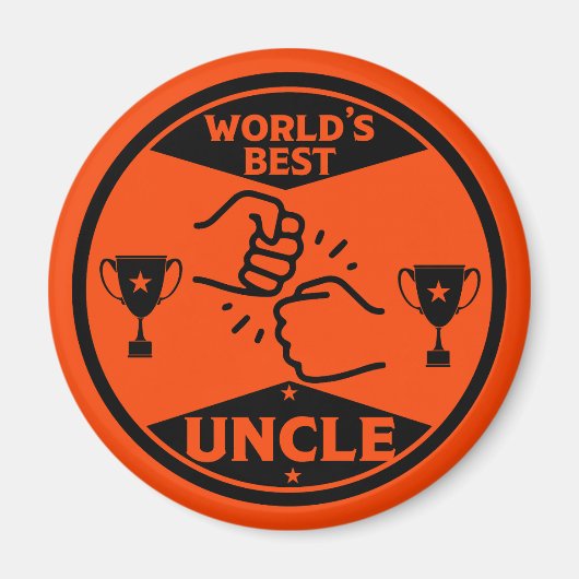 Der beste Onkel der Welt Magnet (Vorne)