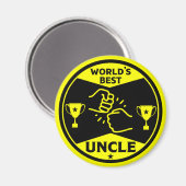 Der beste Onkel der Welt Magnet (Vorderseite/Rückseite)