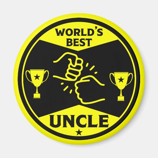 Der beste Onkel der Welt Magnet (Vorne)
