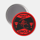Der beste Onkel der Welt Magnet (Vorderseite/Rückseite)