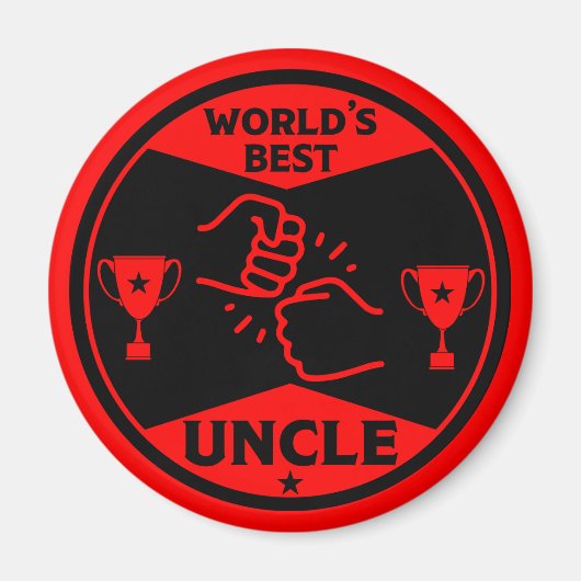 Der beste Onkel der Welt Magnet (Vorne)
