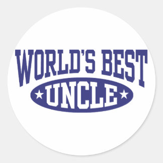 Der beste Onkel der Welt Runder Aufkleber