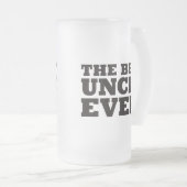 Der beste Onkel Ever Mattglas Bierglas (VorderseiteRechts)