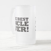 Der beste Onkel Ever Mattglas Bierglas (Vorderseite Links)