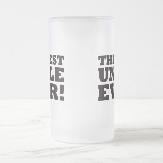 Der beste Onkel Ever Mattglas Bierglas (Mittel)