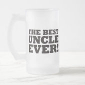Der beste Onkel Ever Mattglas Bierglas (Links)