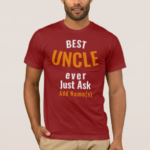 Der beste Onkel je. Personalisieren des T - Shirt
