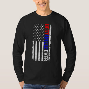 Der beste Onkel je Tag des amerikanischen Flaggenv T-Shirt
