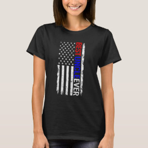 Der beste Onkel je Tag des amerikanischen Flaggenv T-Shirt