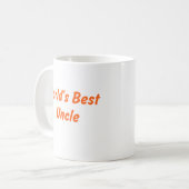 Der beste Onkel Mug der Welt Kaffeetasse (Vorderseite Links)