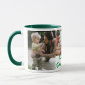 Der beste Opa aller 4 Fotos grün Tasse (Links)