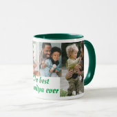 Der beste Opa aller 4 Fotos grün Tasse (VorderseiteRechts)