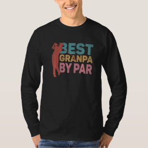 Der beste Opa-by-Par-Vatertag-Golf-Spieler T-Shirt