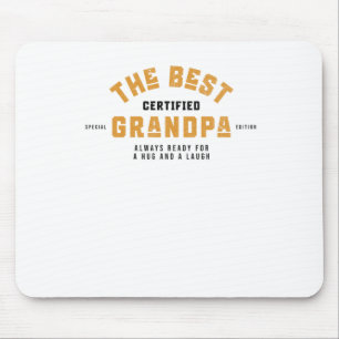 Der beste Opa. Immer bereit für einen Schluck und  Mousepad