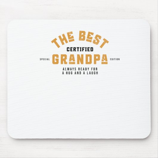 Der beste Opa. Immer bereit für einen Schluck und Mousepad (Vorne)