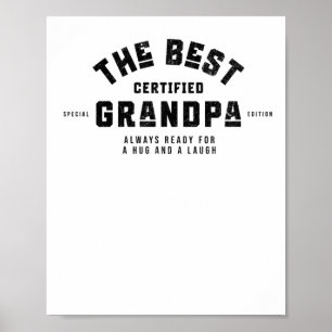Der beste Opa. Immer bereit für einen Schluck und  Poster