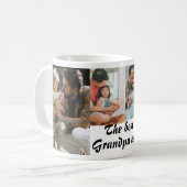 Der beste Opa je 4 Foto weiß Kaffeetasse (Vorderseite Links)