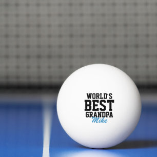 Der beste Opa-Schwarz-Blau-Vater-Tag der Welt Tischtennisball