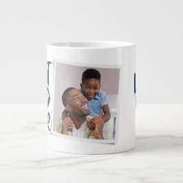 Der beste Papa aller modernen Foto Marine Vatertag Jumbo-Tasse