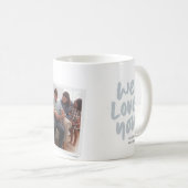 Der beste Papa aller Zeiten blauer Foto Vatertag Kaffeetasse (VorderseiteRechts)