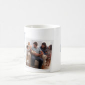 Der beste Papa aller Zeiten blauer Foto Vatertag Kaffeetasse (Mittel)